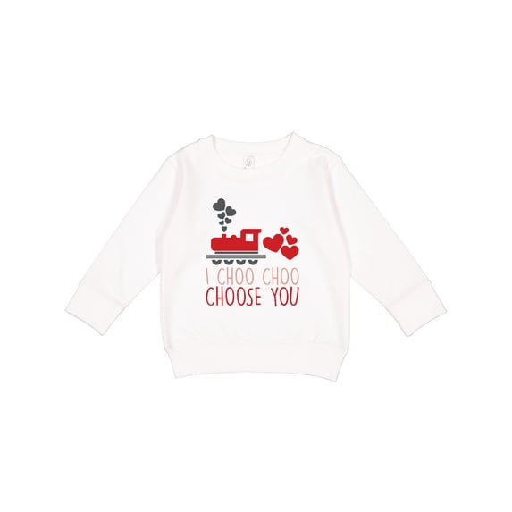 Inktastic I Choo Choo Choose You Valentines Day Train Toddler Sweatshirt