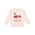 thumbnail image 1 of Inktastic I Choo Choo Choose You Valentines Day Train Toddler Sweatshirt, 1 of 4