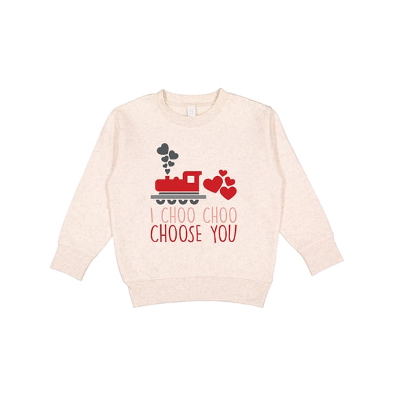 Inktastic I Choo Choo Choose You Valentines Day Train Toddler Sweatshirt