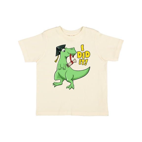 Inktastic I Did It Green Dinosaur Grad with Cap and Diploma Boys or Girls Toddler T-Shirt