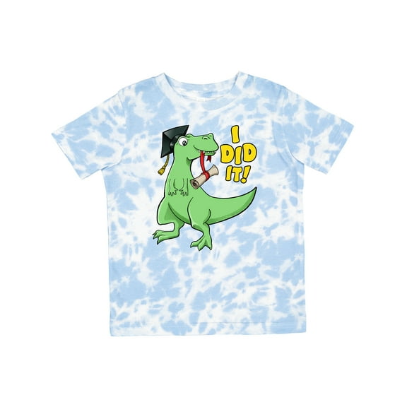 Inktastic I Did It Green Dinosaur Grad with Cap and Diploma Boys or Girls Toddler T-Shirt