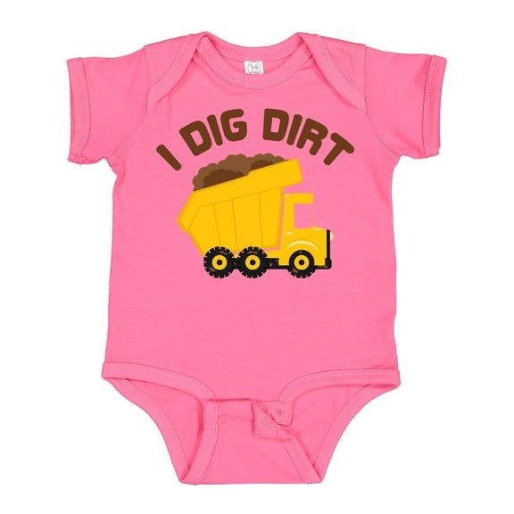 Inktastic I Dig Dirt Boys or Girls Baby Bodysuit