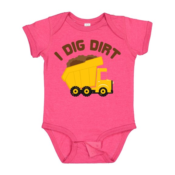 Inktastic I Dig Dirt Boys or Girls Baby Bodysuit