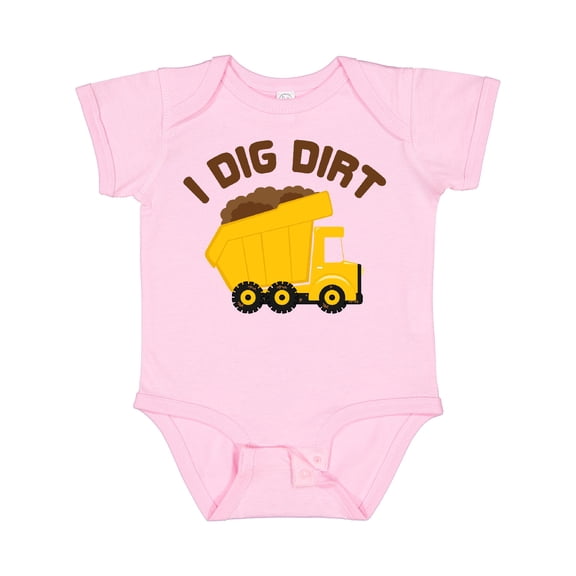 Inktastic I Dig Dirt Boys or Girls Baby Bodysuit
