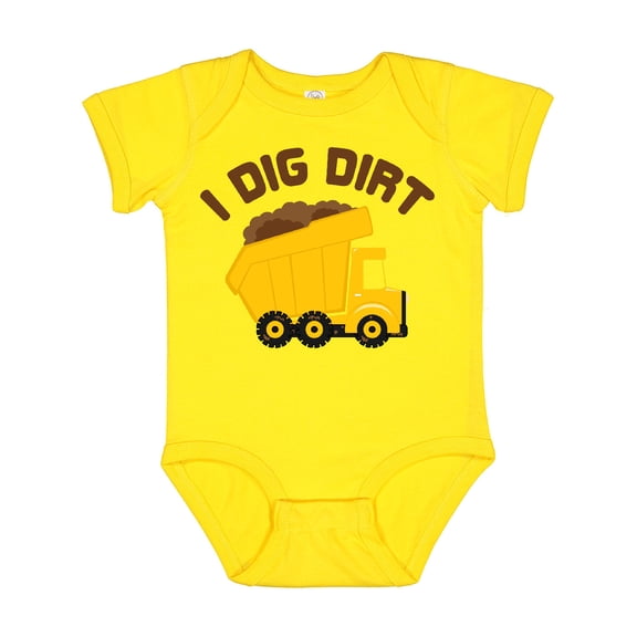 Inktastic I Dig Dirt Boys or Girls Baby Bodysuit
