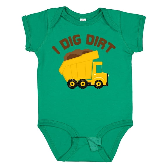 Inktastic I Dig Dirt Boys or Girls Baby Bodysuit