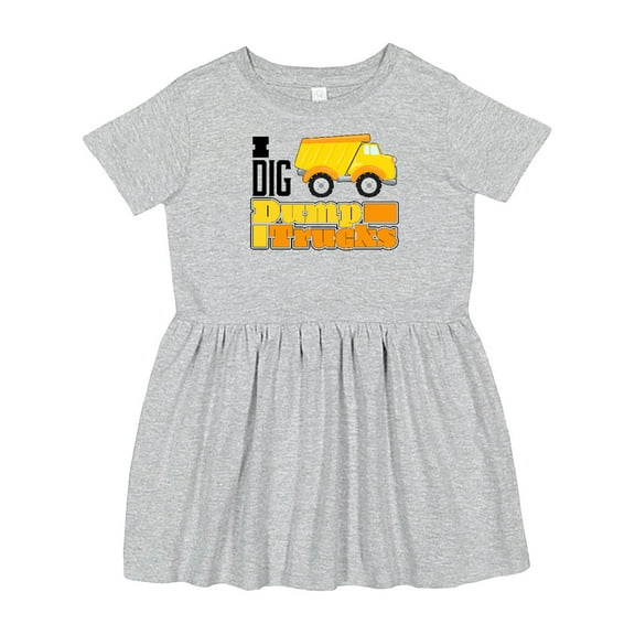 Inktastic I Dig Dump Trucks Girls Toddler Dress