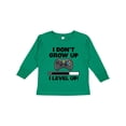thumbnail image 1 of Inktastic I Dont Grow Up I Level Up with Game Controller Black Boys or Girls Long Sleeve Toddler T-Shirt, 1 of 5
