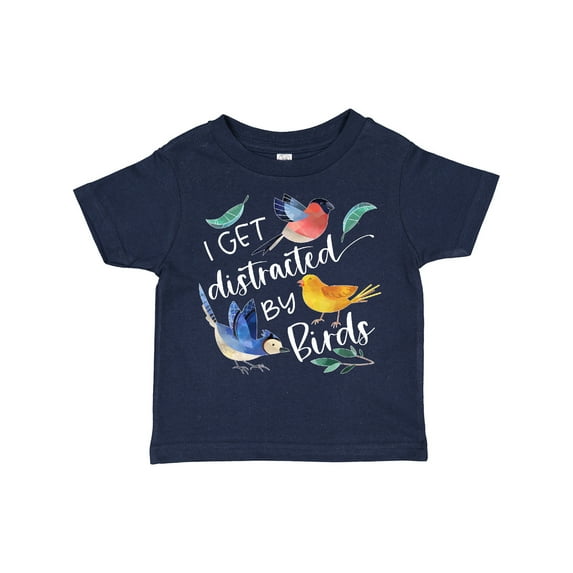 Inktastic I Get Distracted by Birds Boys or Girls Toddler T-Shirt