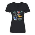thumbnail image 1 of Inktastic I Get Distracted by Birds Women's V-Neck T-Shirt, 1 of 5