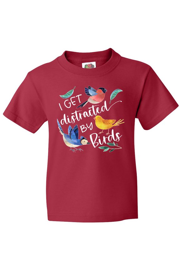 I Get Distracted by Birds Youth T-Shirt