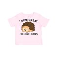 thumbnail image 1 of Inktastic I Give Great Hedgehugs with Cute Hedgehog Boys or Girls Toddler T-Shirt, 1 of 5