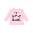 thumbnail image 1 of Inktastic I Got It From My Grandma Boys or Girls Long Sleeve Toddler T-Shirt, 1 of 5