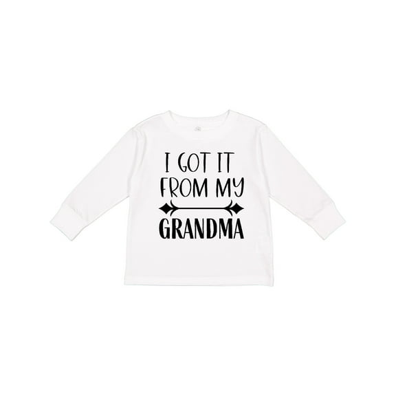Inktastic I Got It From My Grandma Boys or Girls Long Sleeve Toddler T-Shirt