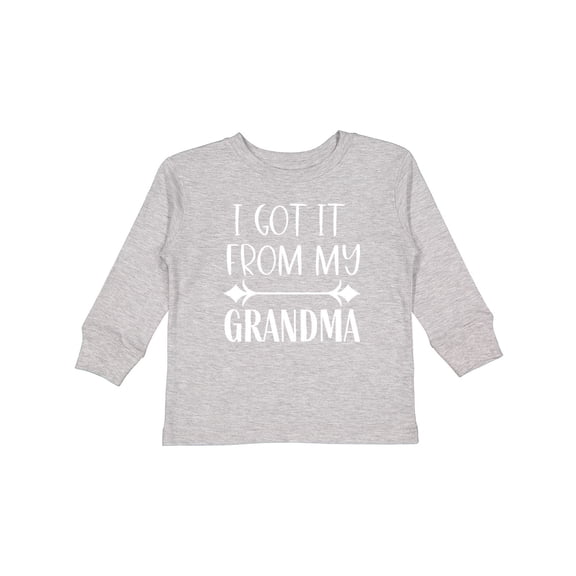 Inktastic I Got It From My Grandma Boys or Girls Long Sleeve Toddler T-Shirt