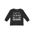 thumbnail image 1 of Inktastic I Got It From My Grandma Boys or Girls Long Sleeve Toddler T-Shirt, 1 of 5