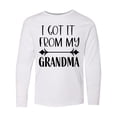 thumbnail image 1 of Inktastic I Got It From My Grandma Long Sleeve Youth T-Shirt, 1 of 5