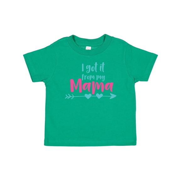 Inktastic I Got It From My Mama, Arrow, Hearts - Blue Pink Boys or Girls Baby T-Shirt