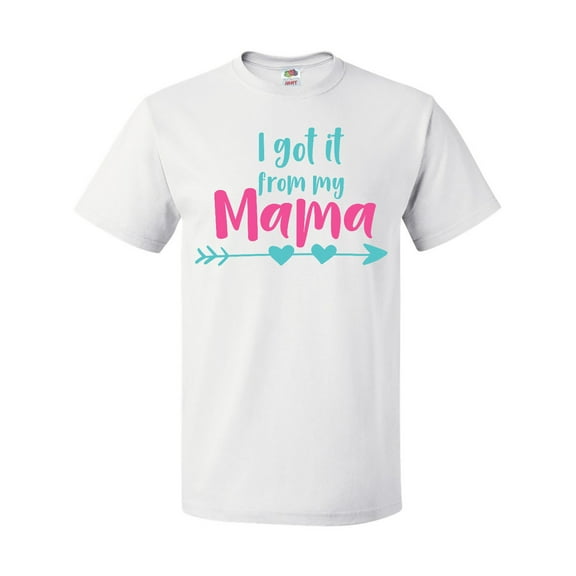 Inktastic I Got It From My Mama, Arrow, Hearts - Blue Pink T-Shirt