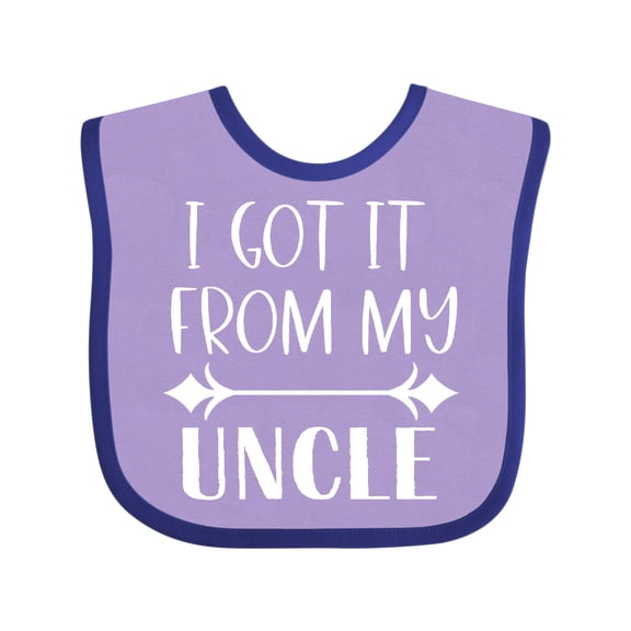 Inktastic I Got It From My Uncle Boys or Girls Baby Bib