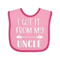 thumbnail image 1 of Inktastic I Got It From My Uncle Boys or Girls Baby Bib, 1 of 4