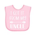 thumbnail image 1 of Inktastic I Got It From My Uncle Boys or Girls Baby Bib, 1 of 4