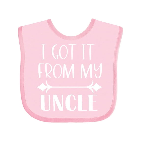 Inktastic I Got It From My Uncle Boys or Girls Baby Bib