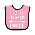 thumbnail image 1 of Inktastic I Got It From My Uncle Boys or Girls Baby Bib, 1 of 4