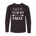 thumbnail image 1 of Inktastic I Got It From My Uncle Long Sleeve Youth T-Shirt, 1 of 5
