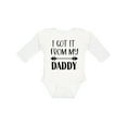 thumbnail image 1 of Inktastic I Got It from My Daddy Boys or Girls Long Sleeve Baby Bodysuit, 1 of 5