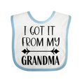 thumbnail image 1 of Inktastic I Got It from My Grandma Boys or Girls Baby Bib, 1 of 4