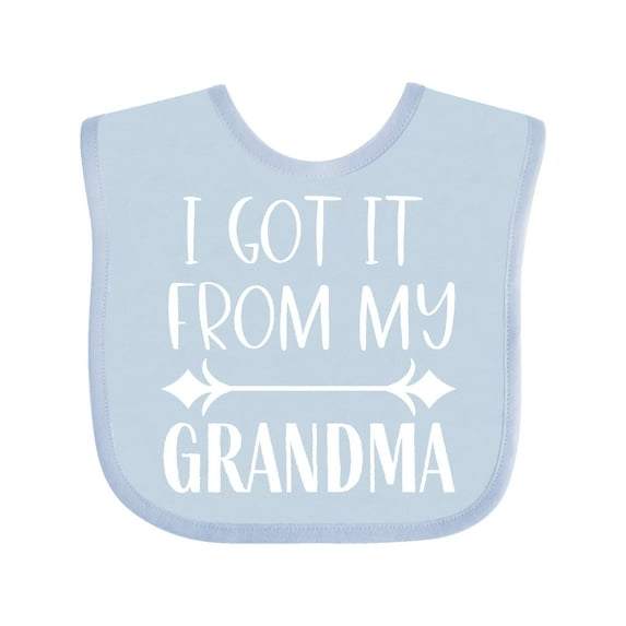 Inktastic I Got It from My Grandma Boys or Girls Baby Bib