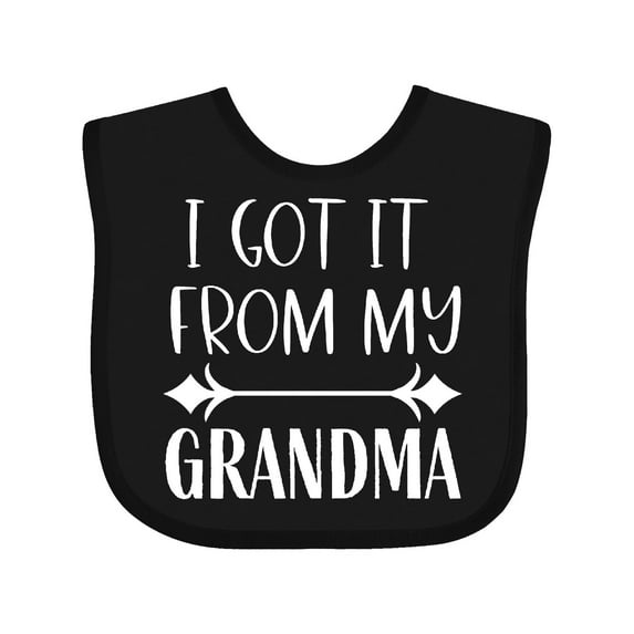 Inktastic I Got It from My Grandma Boys or Girls Baby Bib