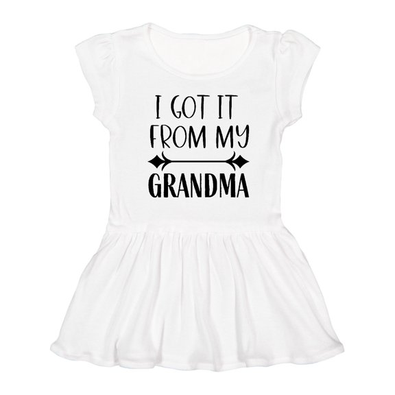 Inktastic I Got It from My Grandma Girls Toddler Dress