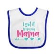 thumbnail image 1 of Inktastic I Got It from My Mama, Mom, Mother, Arrow, Hearts Boys or Girls Baby Bib, 1 of 4