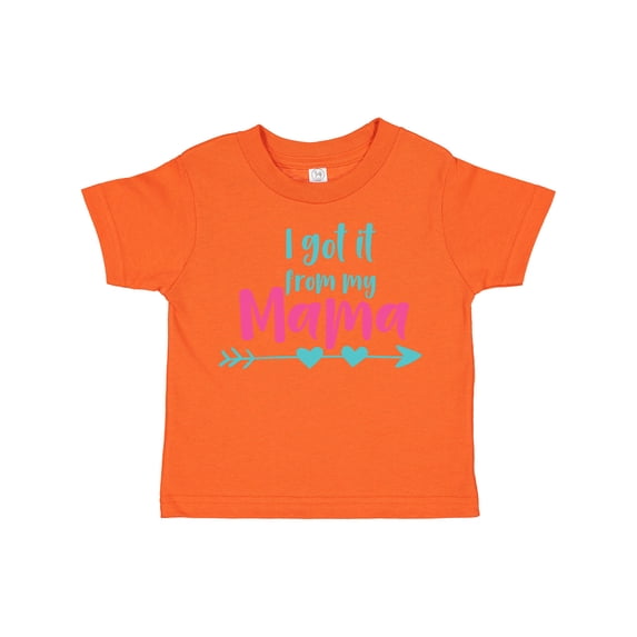 Inktastic I Got It from My Mama, Mom, Mother, Arrow, Hearts Boys or Girls Toddler T-Shirt