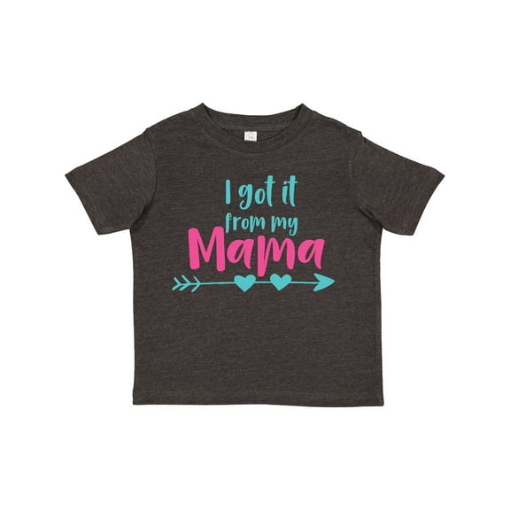 Inktastic I Got It from My Mama, Mom, Mother, Arrow, Hearts Boys or Girls Toddler T-Shirt