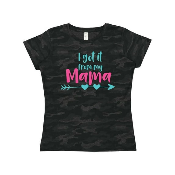 Inktastic I Got It from My Mama, Mom, Mother, Arrow, Hearts Women's T-Shirt