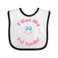 thumbnail image 1 of Inktastic I Got My 1st Tooth Girls Baby Bib, 1 of 4