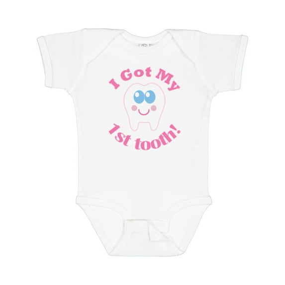 Inktastic I Got My 1st Tooth Girls Baby Bodysuit