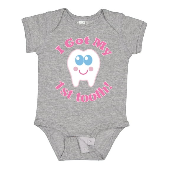 Inktastic I Got My 1st Tooth Girls Baby Bodysuit