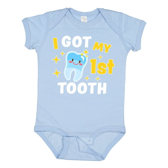 Inktastic I Got My 1st Tooth with Cute Tooth Baby Boys or Girls Baby Bodysuit