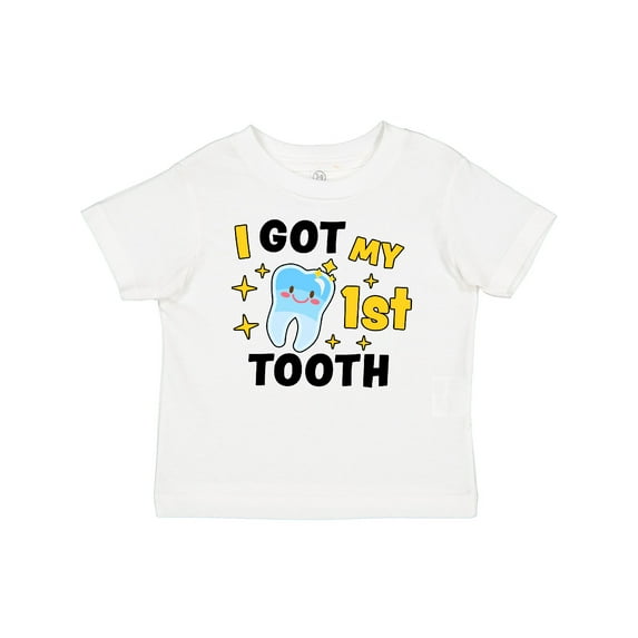 Inktastic I Got My 1st Tooth with Cute Tooth Baby Boys or Girls Baby T-Shirt