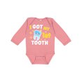 thumbnail image 1 of Inktastic I Got My 1st Tooth with Cute Tooth Baby Boys or Girls Long Sleeve Baby Bodysuit, 1 of 5