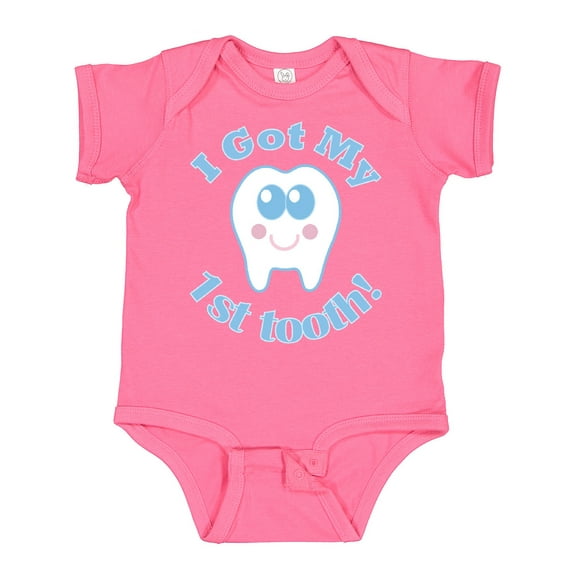 Inktastic I Got My First Tooth Baby Boy Boys or Girls Baby Bodysuit