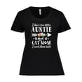 thumbnail image 1 of Inktastic I Have 2 Titles Auntie and Cat Mom I Rock Them Both Women's Plus Size T-Shirt, 1 of 5