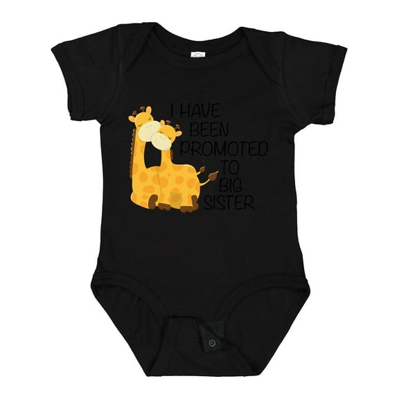 Inktastic I Have Been Promoted to Big Sister Girls Baby Bodysuit
