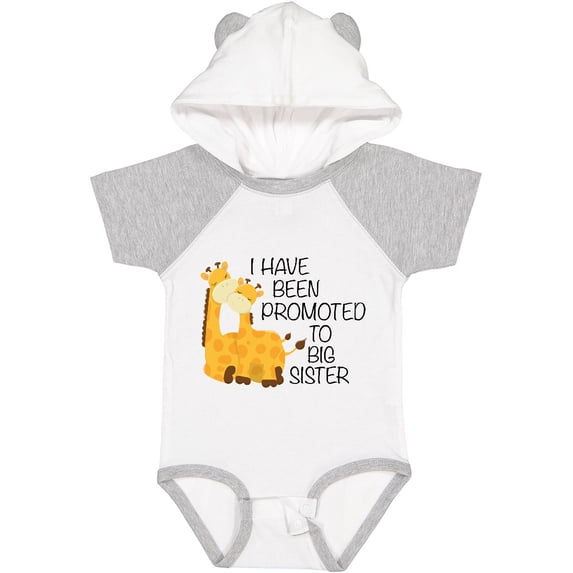 Inktastic I Have Been Promoted to Big Sister Girls Baby Bodysuit
