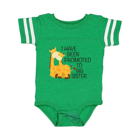 Inktastic I Have Been Promoted to Big Sister Girls Baby Bodysuit