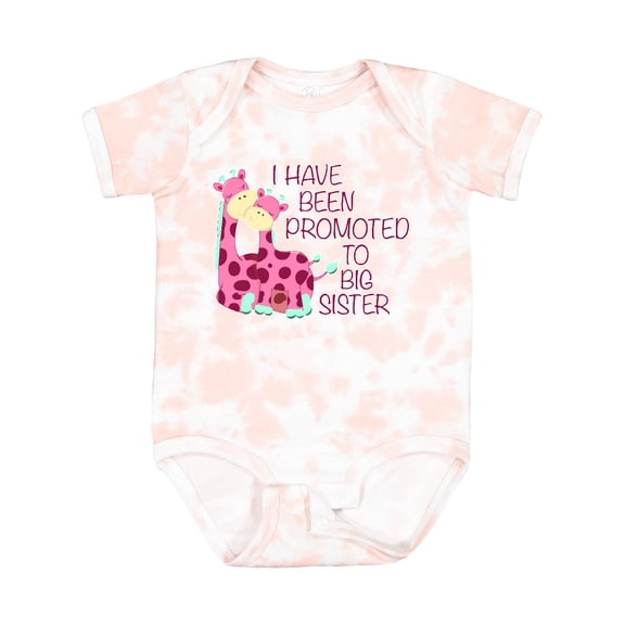 Inktastic I Have Been Promoted to Big Sister Pink Girls Baby Bodysuit